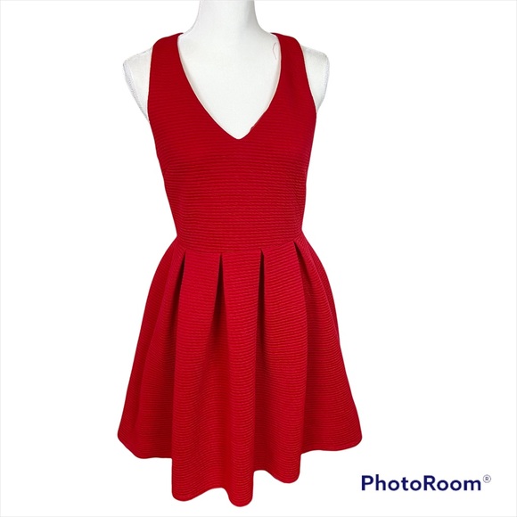 Topshop Dresses & Skirts - 4/$25 Topshop red fit and flare sleeveless dress
